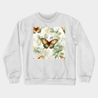 Butterflies Watercolor 21 - Variegated Fritillary Crewneck Sweatshirt